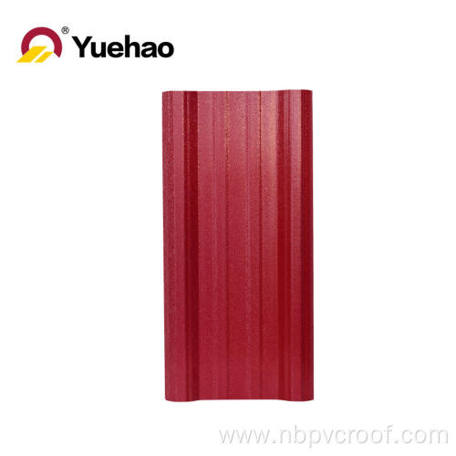 color corrugated ASAPVC plastic roof tile